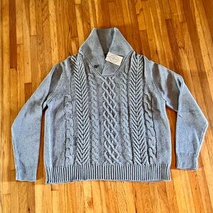 St. John's Bay Light Gray Cowl Neck Sweater